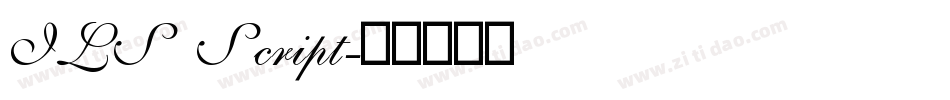 ILS Script字体转换